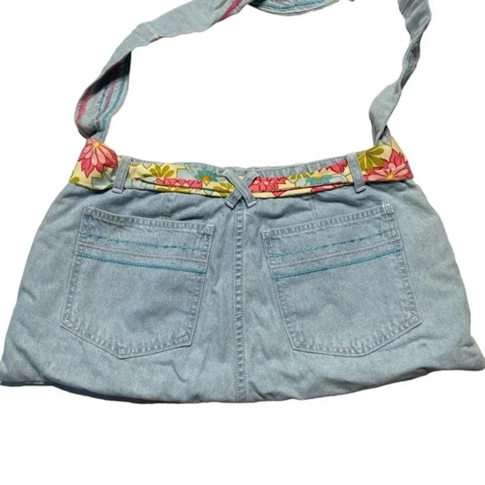 Homemade Boho Hippie Denim Purse Handbag